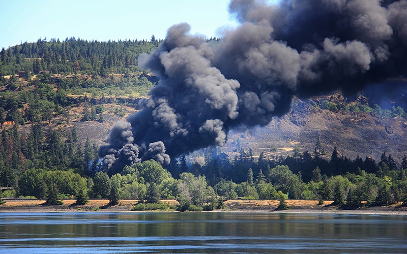 On June 3, 2016, a Union Pacific oil train carrying crude oil to the Port of Tacoma, Washington derailed near the town of Mosier, Oregon along the Columbia River.