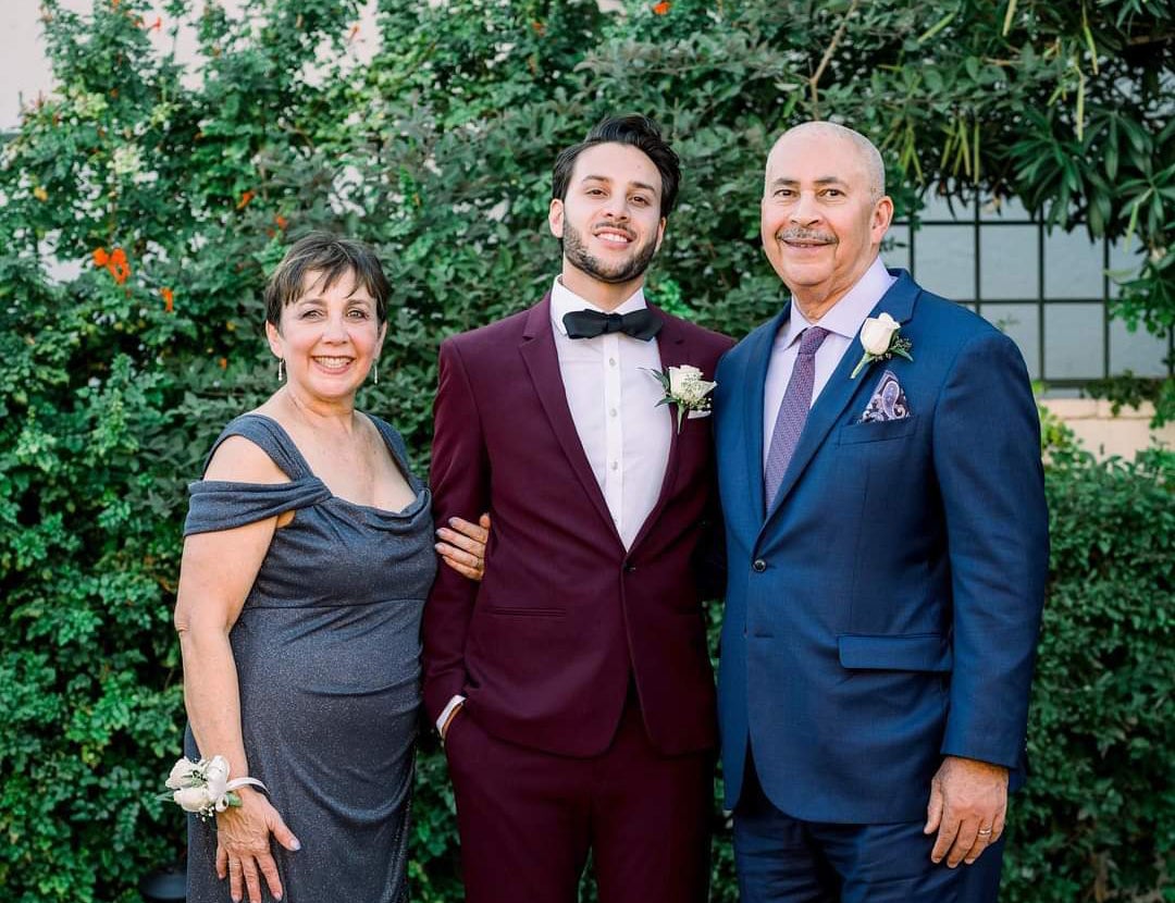 Earthjustice attorney Julian Gonzalez (middle) with his mother Jackie (left) and his late father Waldemar (right).