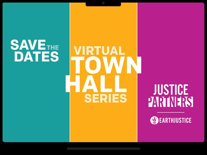 Logo for Justice Partners' Virtual Town Hall series.