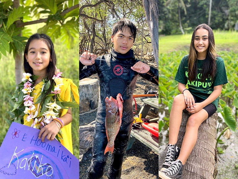 Youth like Kaliko, Kā'onohi, and Navahine (pictured here) have a right to a "healthful environment" under the Hawai‘i state constitution, but under current state policy transportation pollution will increase to an alarming 9.15 million metric tons of greenhouse gas emissions by 2030.
(Photos used with permission)