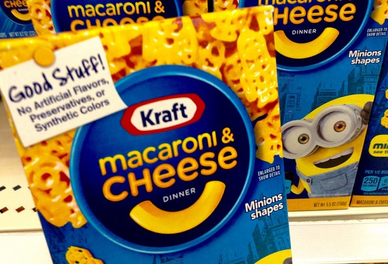 Powdered mac and cheese, like Kraft, may contain toxic chemicals