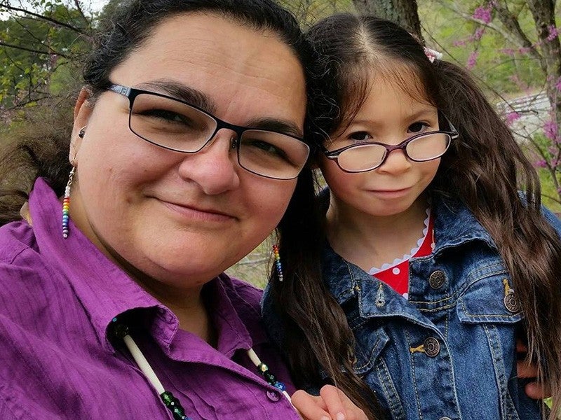 Lisa Wade, with her daughter Ayla.