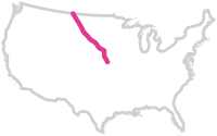 Map of the Keystone XL Pipeline.