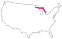 Map of the Line 5 Pipeline.