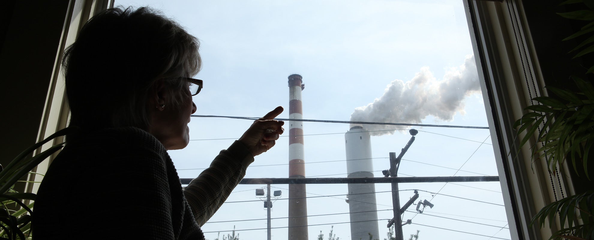 Marti Blake watched the Cheswick Generating Station from her home in Springdale, PA.
