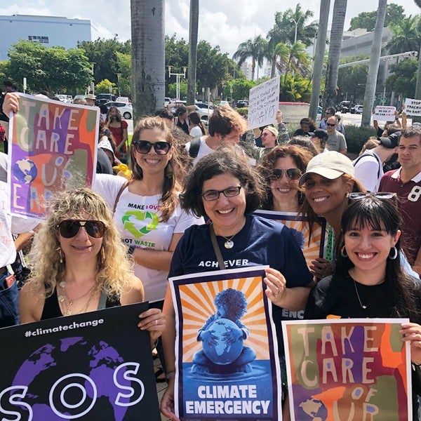 The Miami office marches with Global Climate Strikers.