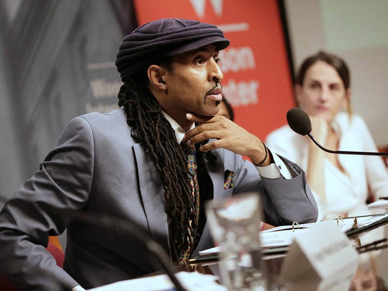 Mustafa Ali speaks on human rights and the environment during a Wilson Center event in Washington last June.