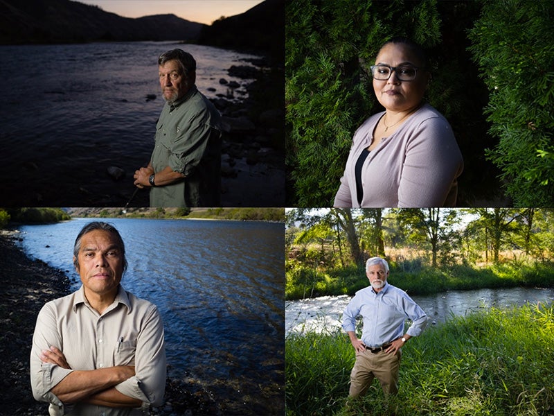 La NEPA permitió a estas personas abogar por la eliminación de cuatro represas en el Río Snake para restaurar los salmones silvestres. Son cuatro de las más de 480 mil personas que hicieron oír su voz sobre este tema. En la imagen, en el sentido de las ag