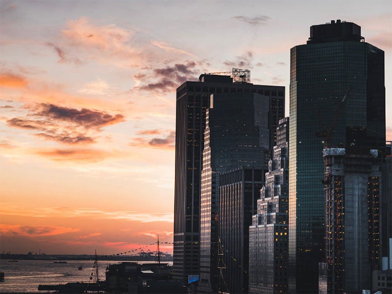 Buildings in New York City.