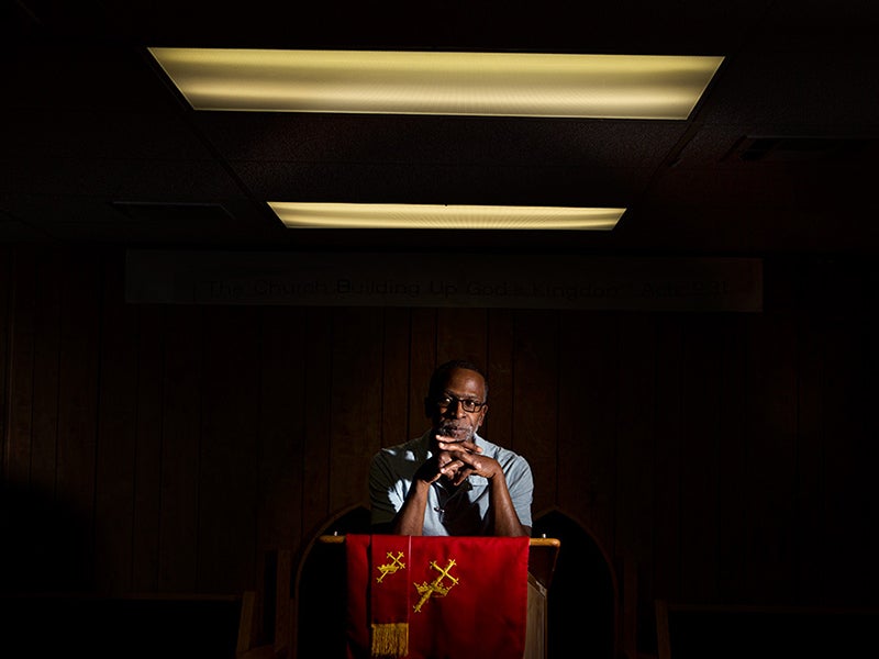 West Oakland organizers recently led their community to victory against a multi-million dollar dirty energy proposal. Reverend Ken Chambers (above) of Oakland’s West Side Missionary Baptist Church was one of the most outspoken opponents of the plan.
(Chris Jordan-Bloch/Earthjustice)