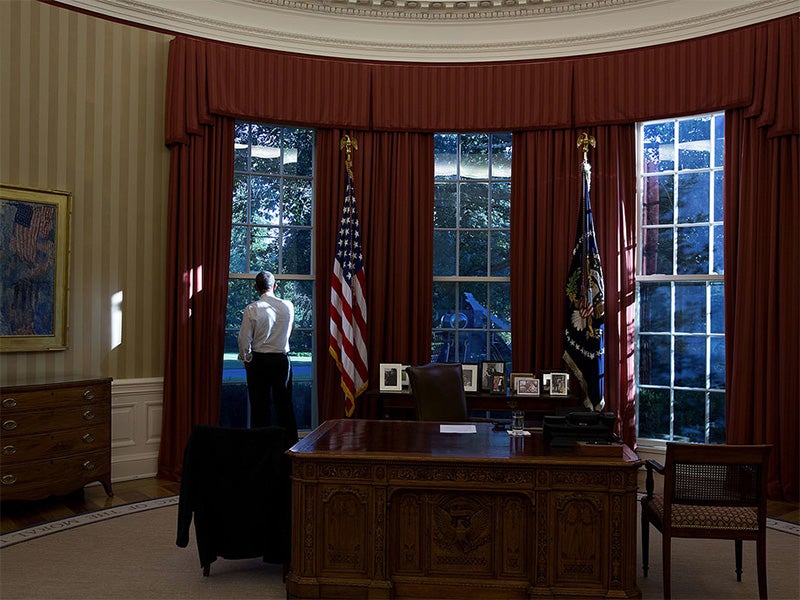 President Obama in the Oval Office