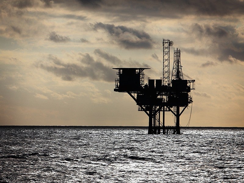 An offshore oil rig in the Gulf of Mexico.
(Brian McDonald / Shutterstock)