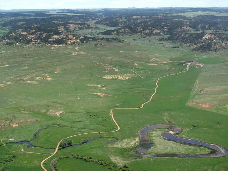 The Otter Creek area, located in southeastern Montana.
(Photo courtesy of Ecoflight)