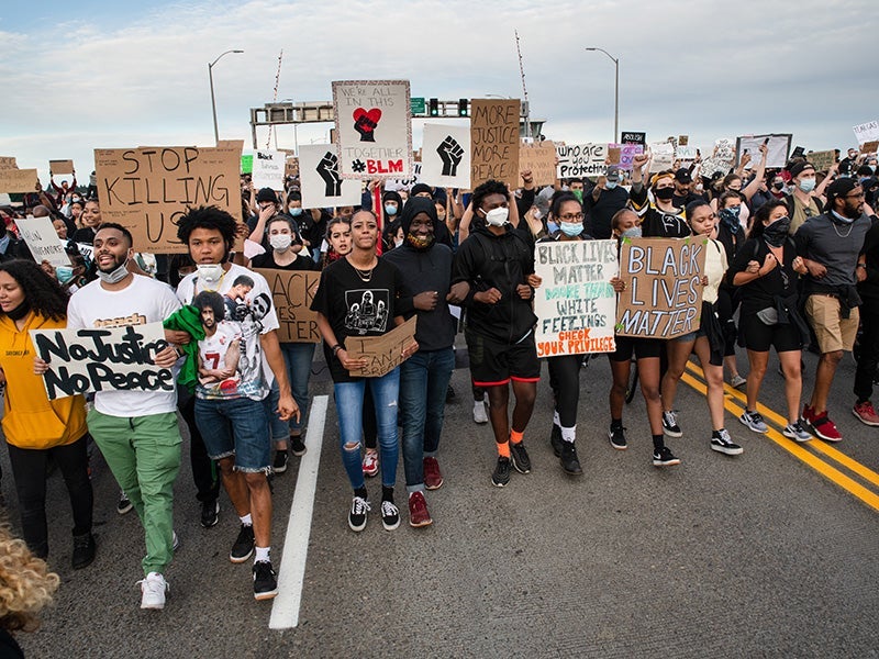 Thousands of Portland residents march for justice, Jun. 4, 2020.
(Matthew Roth / CC BY-NC 2.0)