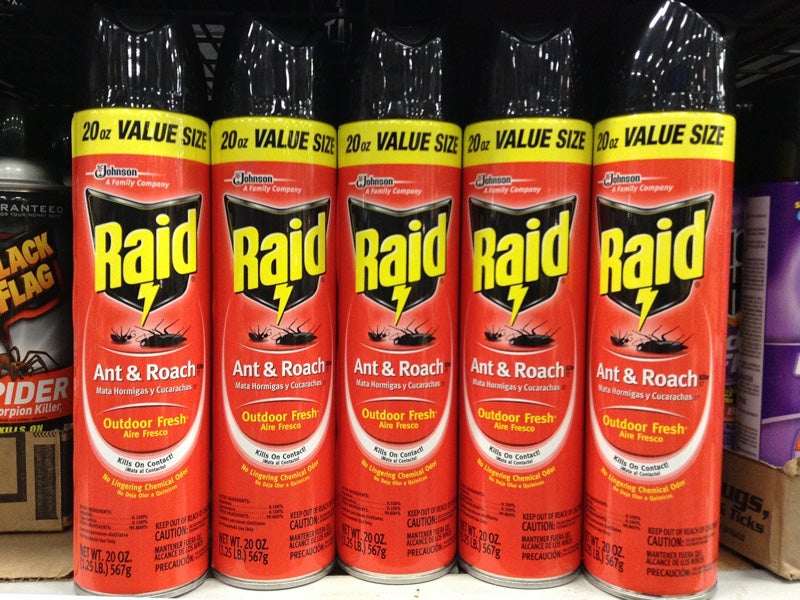 Raid is a popular pesticide that is widely distributed throughout the U.S.