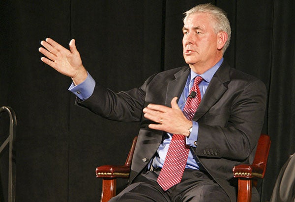 Exxon Mobil CEO Rex Tillerson.