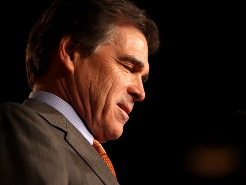 Rick Perry, in Orlando, Florida, 2011.
(Gage Skidmore / CC BY-SA 2.0)