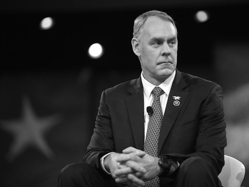 U.S. Congressman Ryan Zinke of Montana, speaking at the 2016 Conservative Political Action Conference in National Harbor, Maryland.