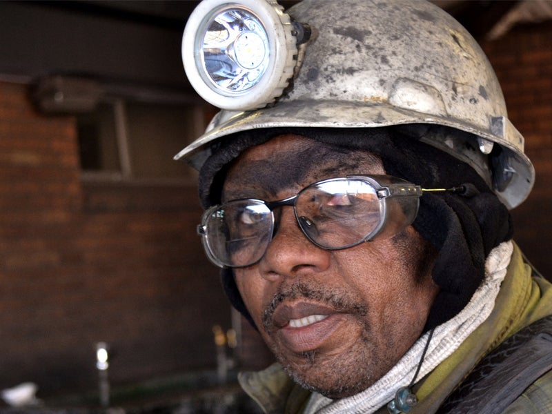 Portrait of a coal miner