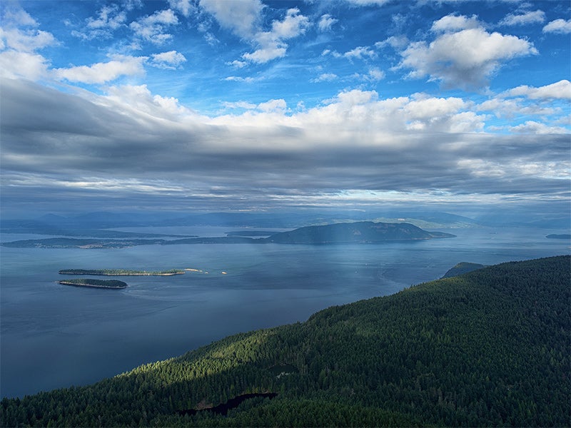 The Salish Sea. The proposed tar sands pipeline expansio  would dramatically increase the passage of tankers and other vessels through Salish Sea shipping routes and adjacent waters.
(Photo courtesy of J. Andrew Flenniken)