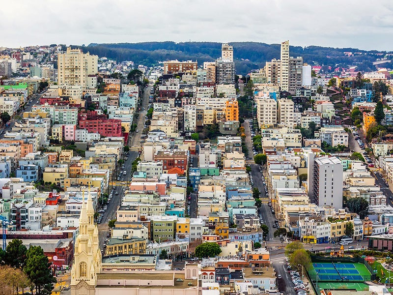 Urban cityscape of San Francisco, CA