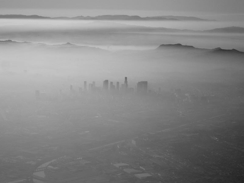 Smog over Los Angeles.