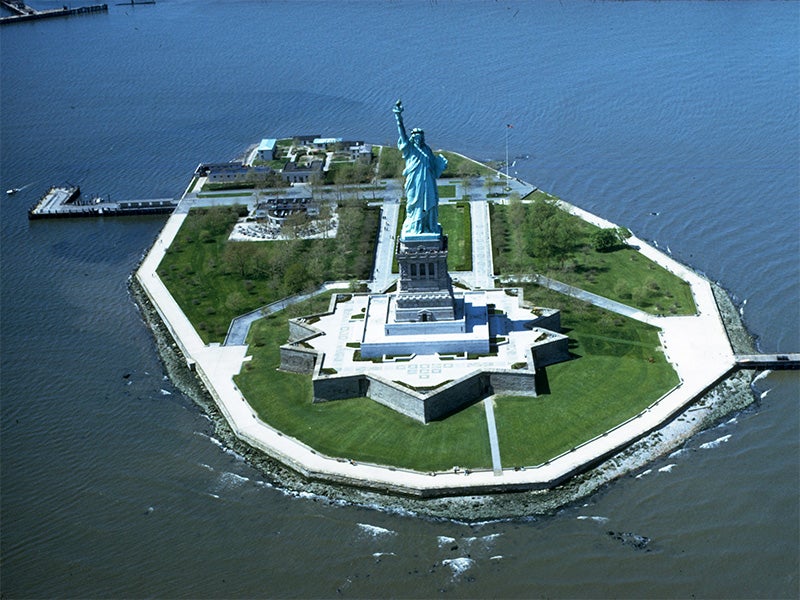 The Statue of Liberty.