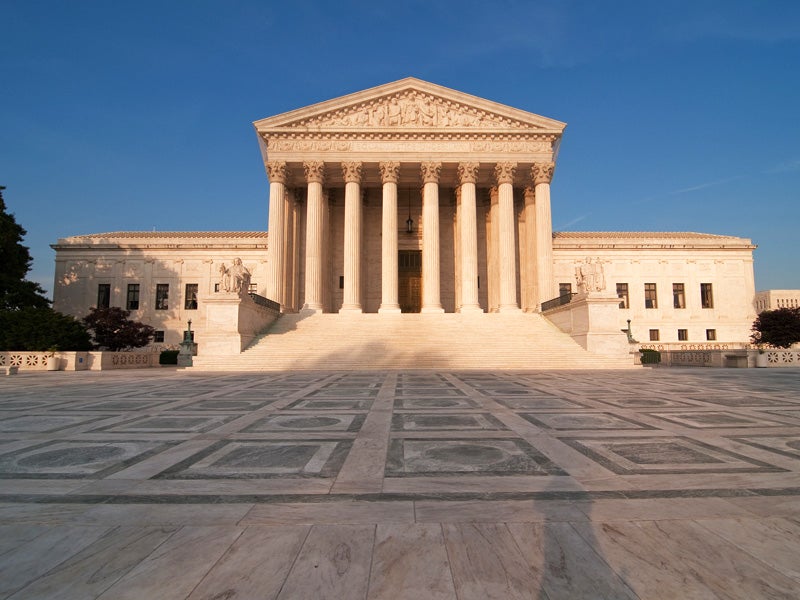 The Supreme Court building in Washington, D.C.