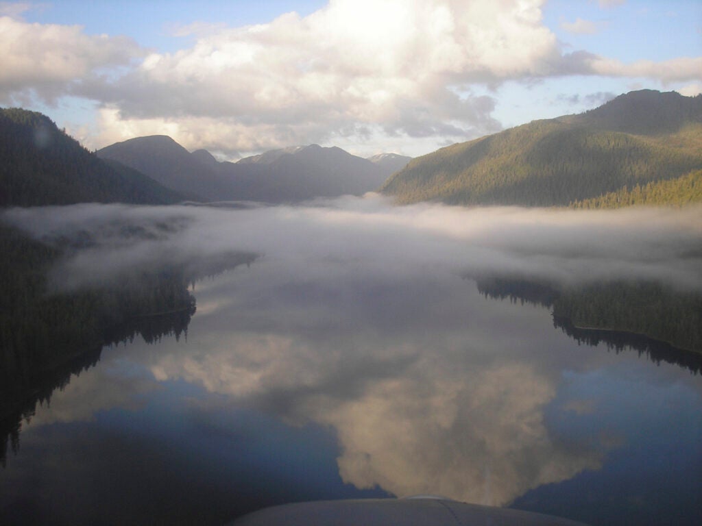 Bakewell Lake in Ketchikan Misty Fiords Ranger District, Tongass National Forest.
(Jeff DeFreest / U.S. Forest Service)