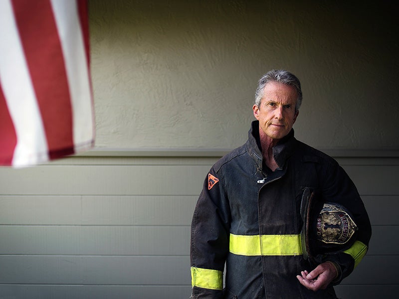 Retired firefighter Tony Stefani.