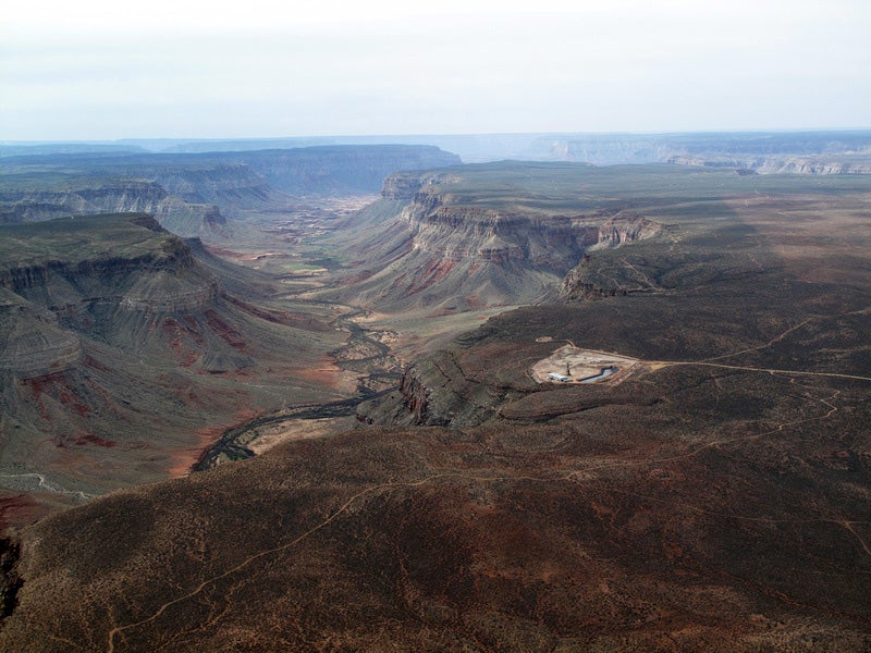 Uranium mining near the Grand Canyon.