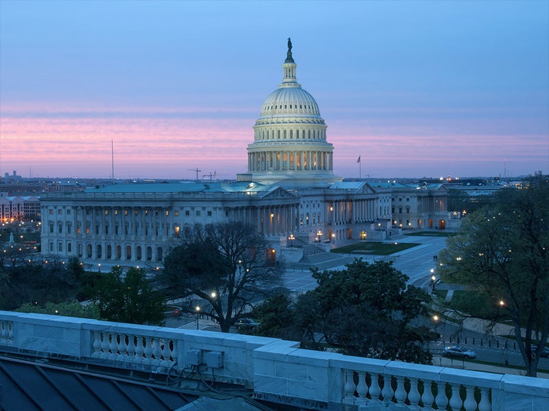 The U.S. Capitol building.