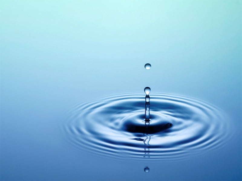 Water droplet.