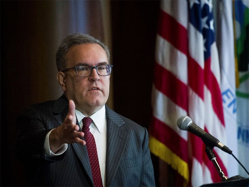 Andrew Wheeler is a former coal lobbyist with extensive ties to dirty energy companies. He is now advocating for severe rollbacks for public health protections.
(Cliff Owens / AP Images)